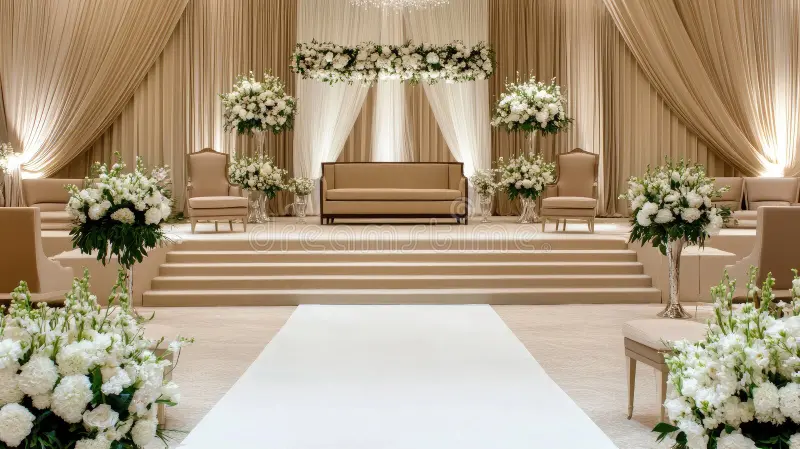 beautifully-designed-wedding-stage-features-arabic-style-sofa-floral-decorations-elegant-drapes-creating-stunning-347219260
